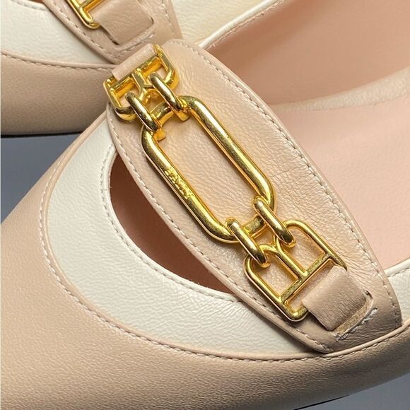 Bally horsebit-detail pointed ballerina shoes size 35 - Picture 6 of 13